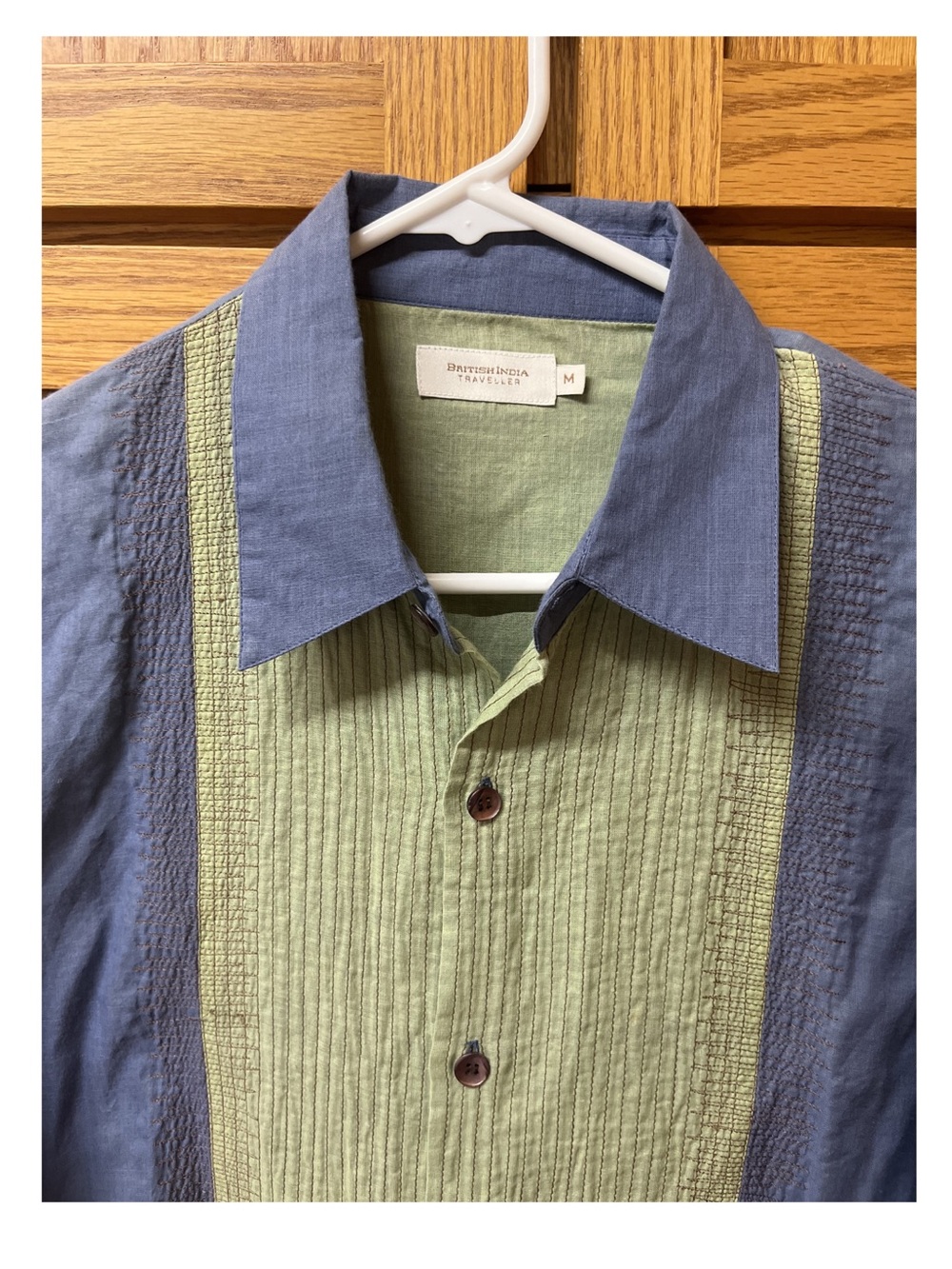 British India Traveller Colorblock Shirt Medium